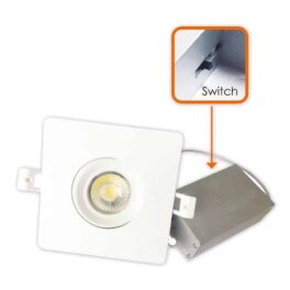 4" Square Eyeball 5Way CCT